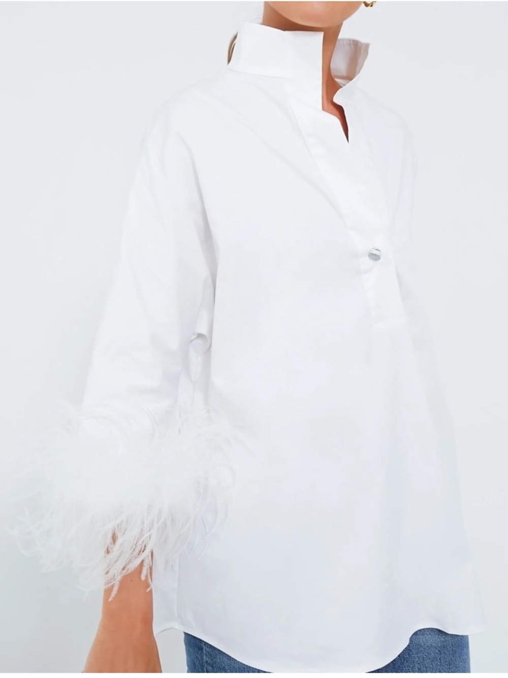 Tuckernuck Willow Blouse Feather White - Picture 3 of 10